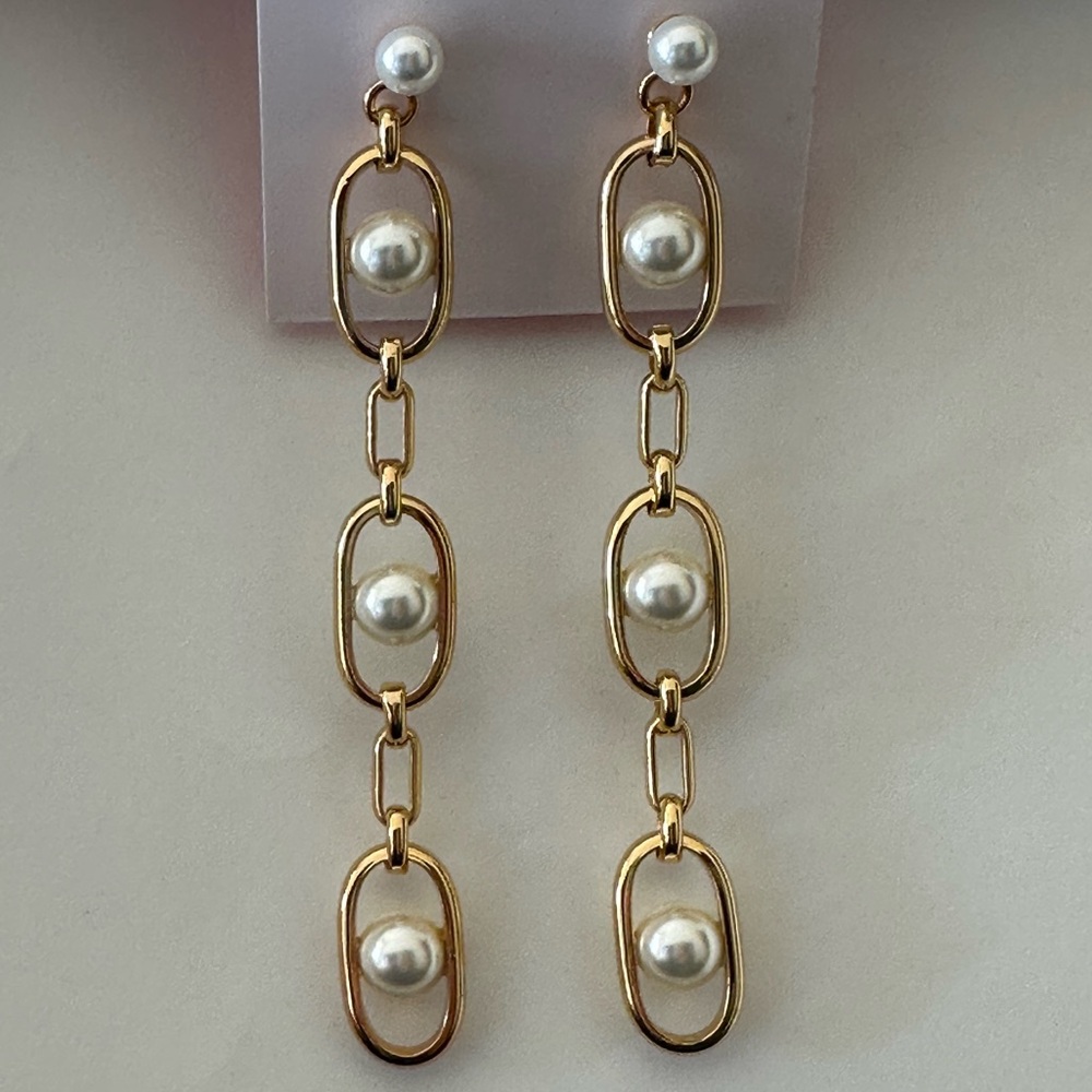 Kate spade ♠️ long pearl earrings